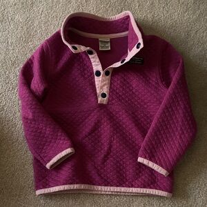 L.L. Bean Kids' Magenta Quilted Sweater